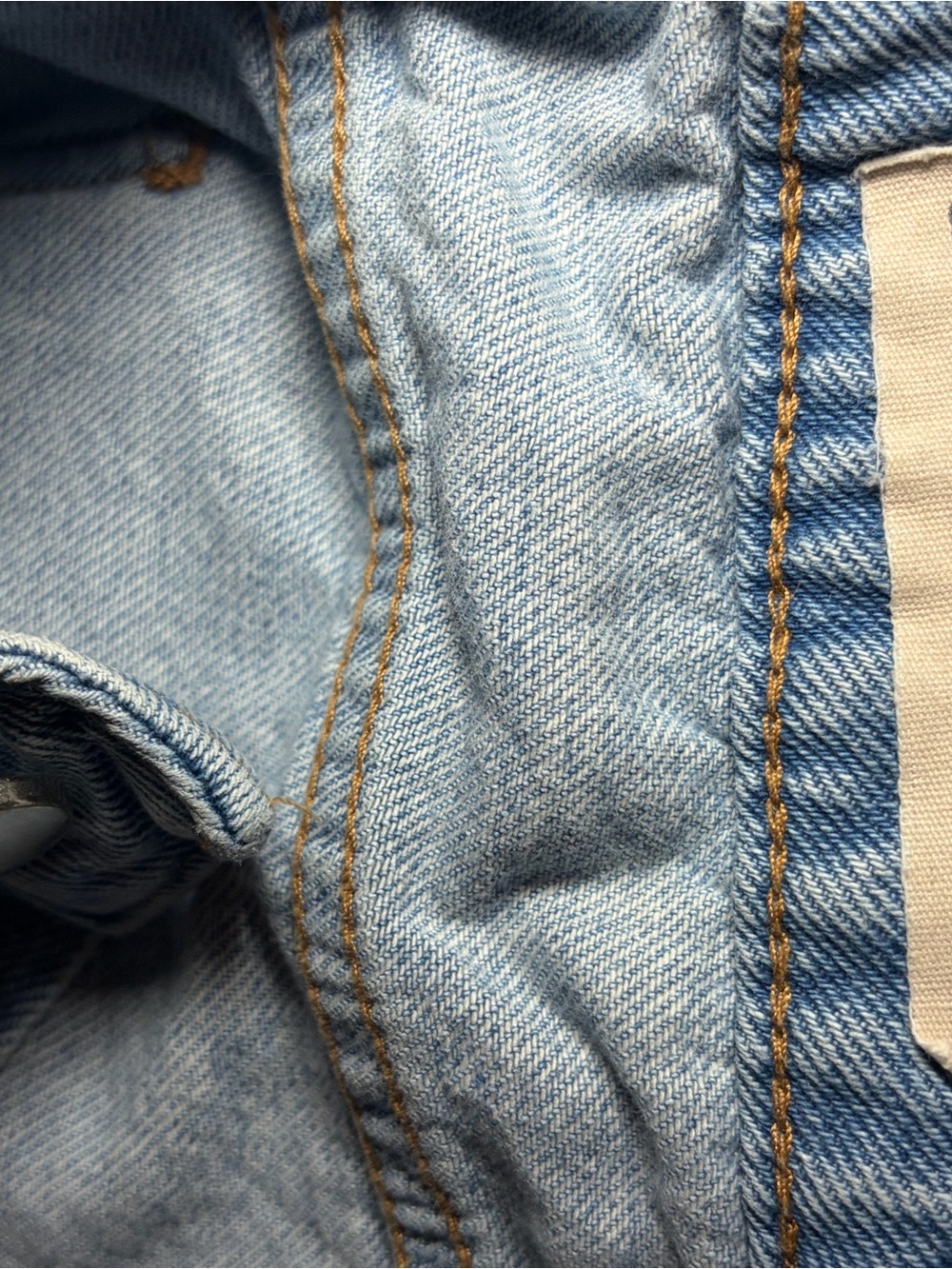 ASOS Light Blue Ripped Denim Shorts - Picture 2 of 5